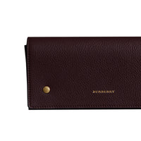 Portefeuille continental en cuir bicolore - Deep Claret