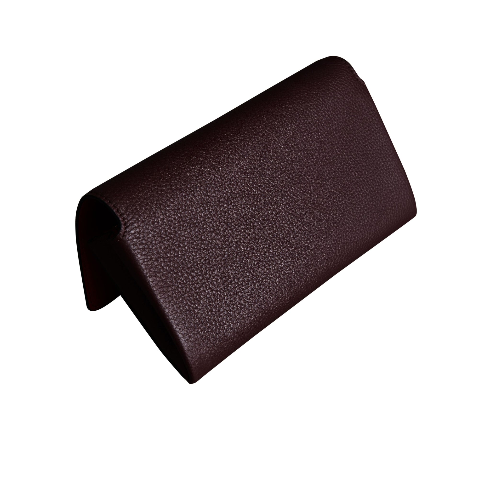 Portefeuille continental en cuir bicolore - Deep Claret