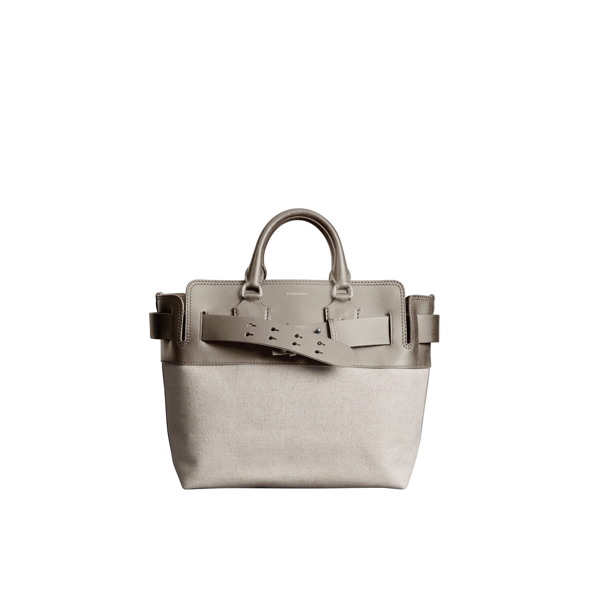 Sac The Belt moyen en toile et cuir - Mineral Grey