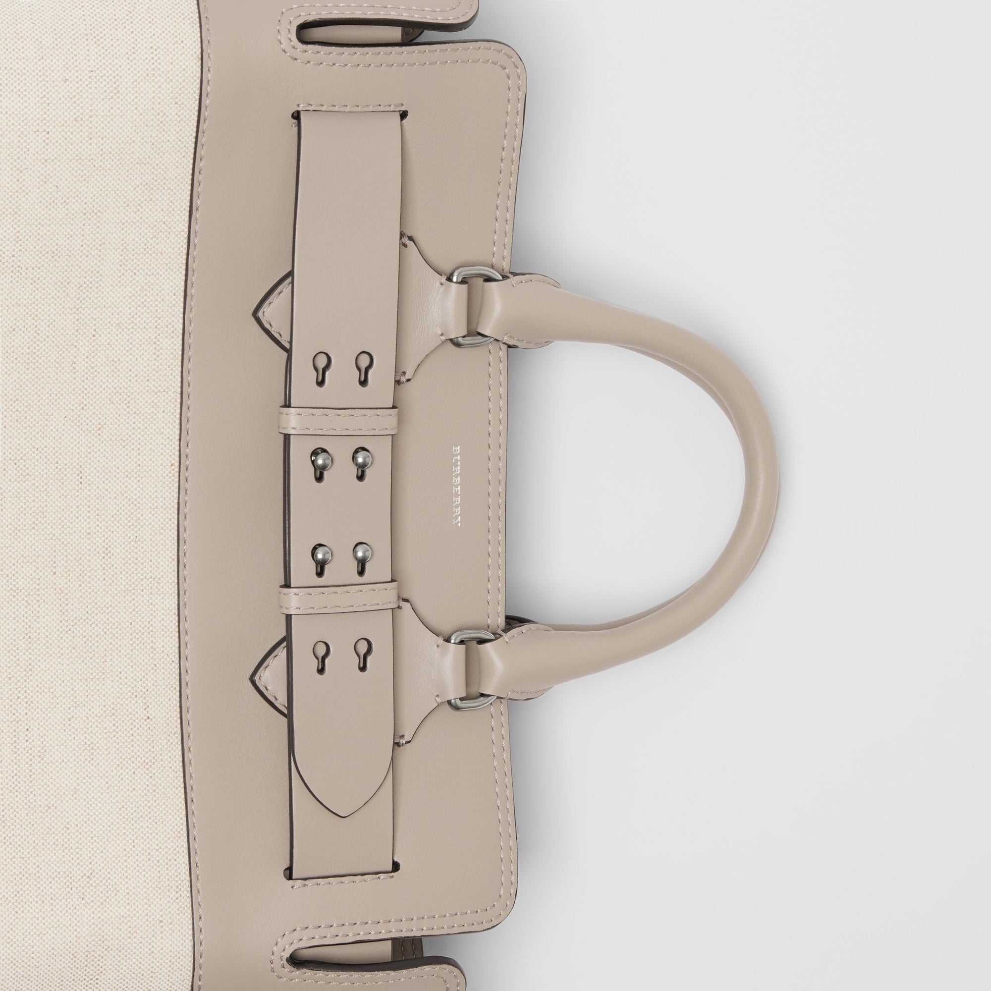 Sac The Belt moyen en toile et cuir - Mineral Grey