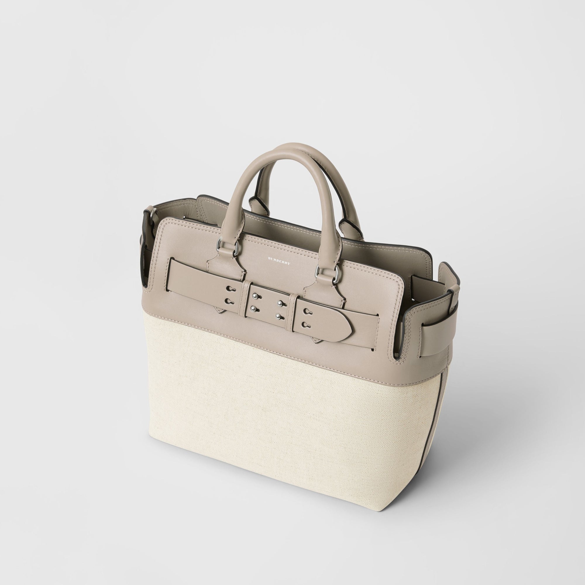 Sac The Belt moyen en toile et cuir - Mineral Grey
