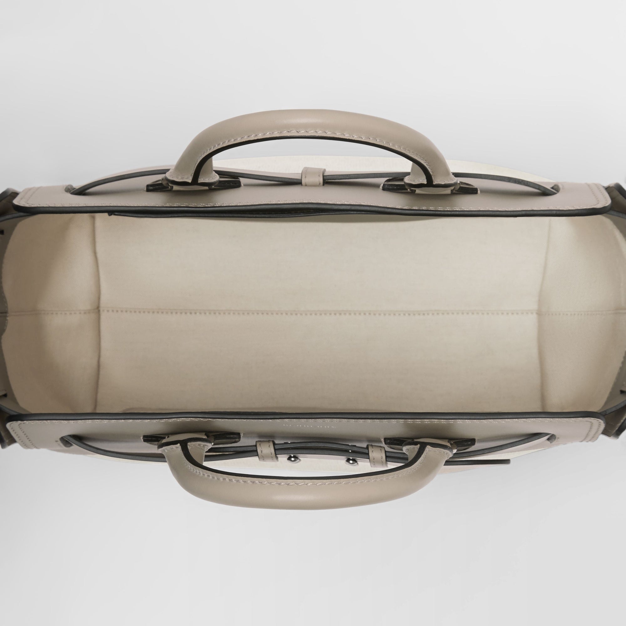 Sac The Belt moyen en toile et cuir - Mineral Grey