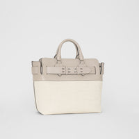Sac The Belt moyen en toile et cuir - Mineral Grey