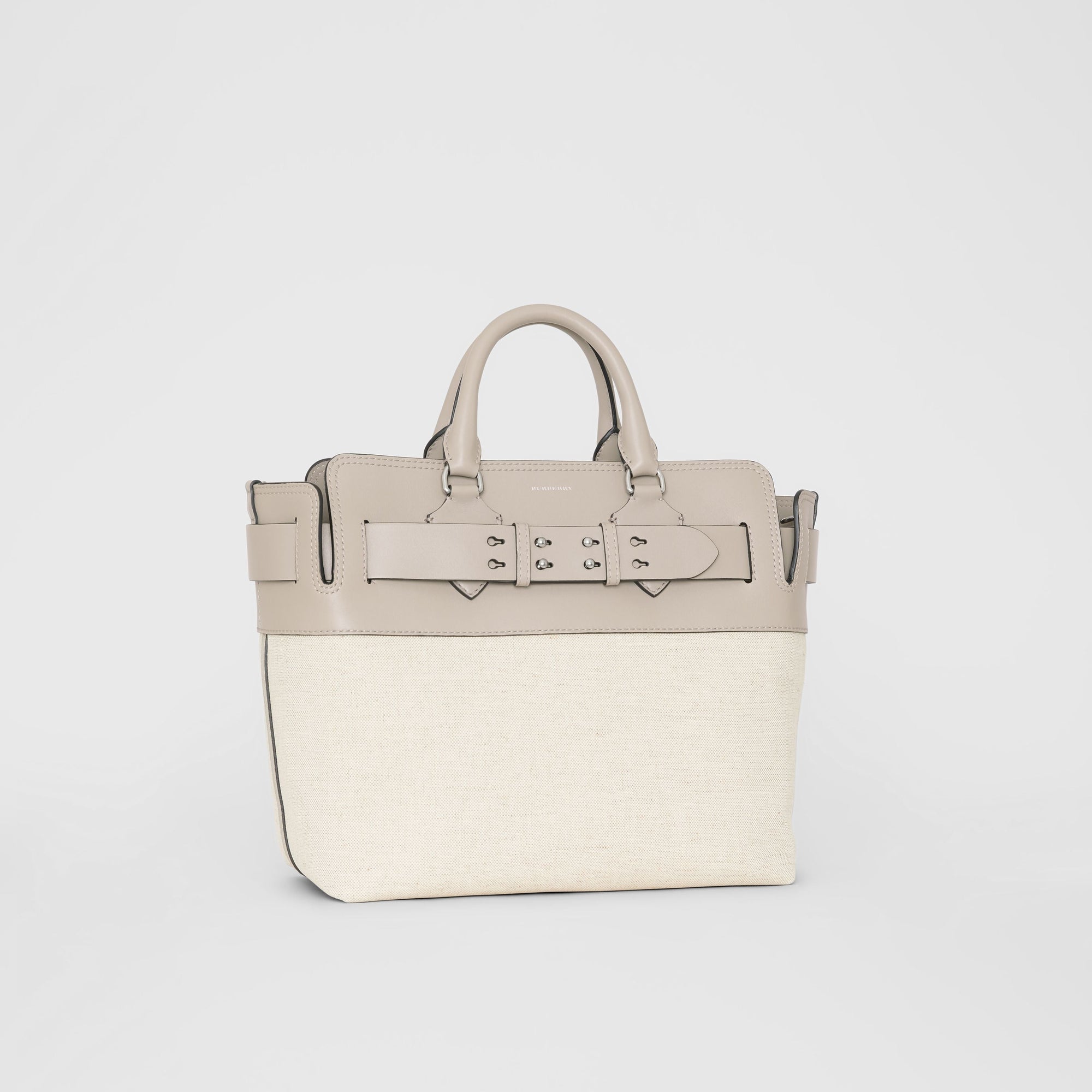 Sac The Belt moyen en toile et cuir - Mineral Grey