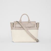 Sac The Belt moyen en toile et cuir - Mineral Grey