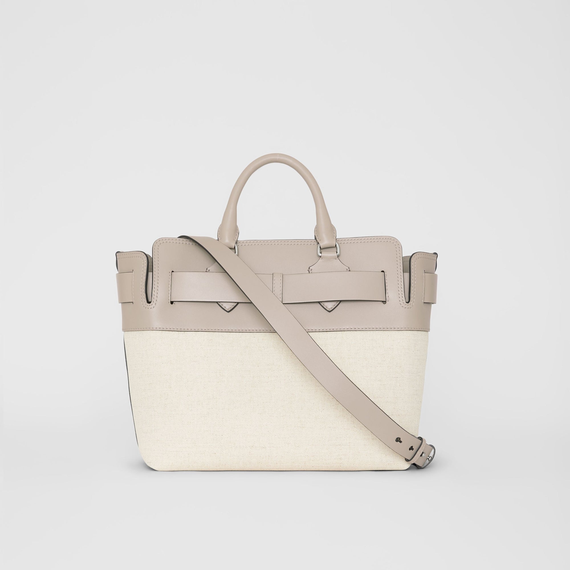 Sac The Belt moyen en toile et cuir - Mineral Grey