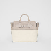 Sac The Belt moyen en toile et cuir - Mineral Grey