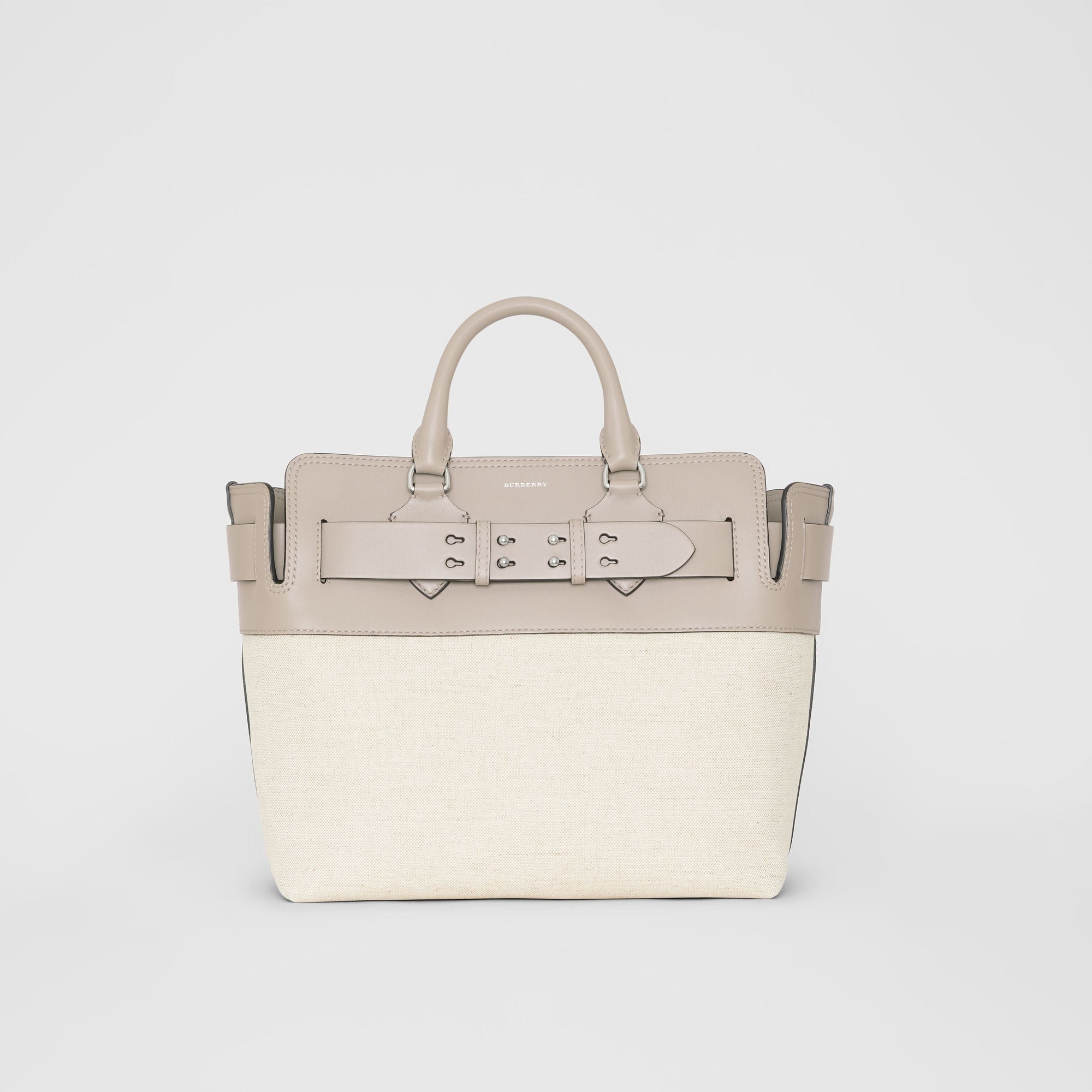 Sac The Belt moyen en toile et cuir - Mineral Grey