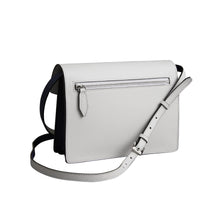 Sac à bandoulière en cuir bicolore - Regency Black & Chalk White