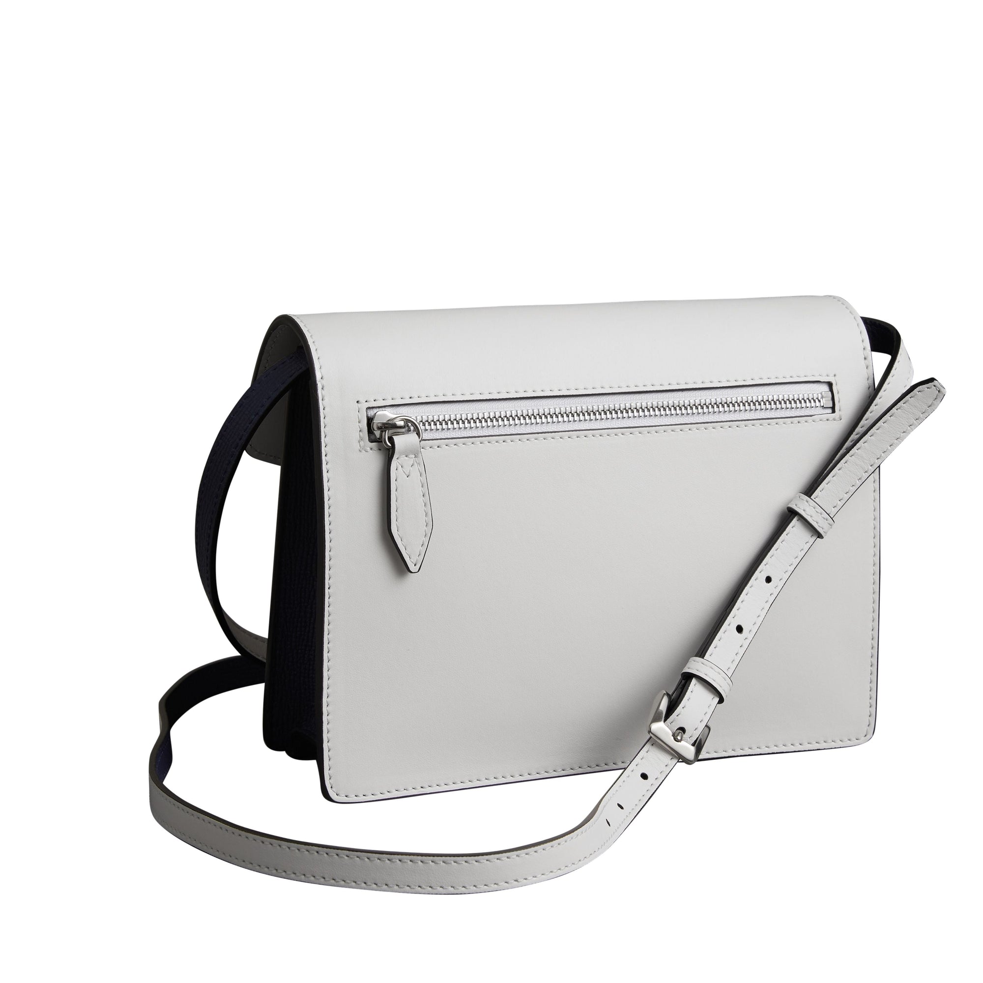Sac à bandoulière en cuir bicolore - Regency Black & Chalk White