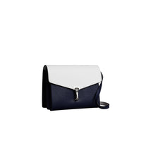 Sac à bandoulière en cuir bicolore - Regency Black & Chalk White