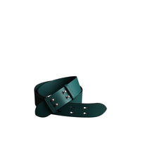 Ceinture en cuir grainé pour petit sac - Sea Green