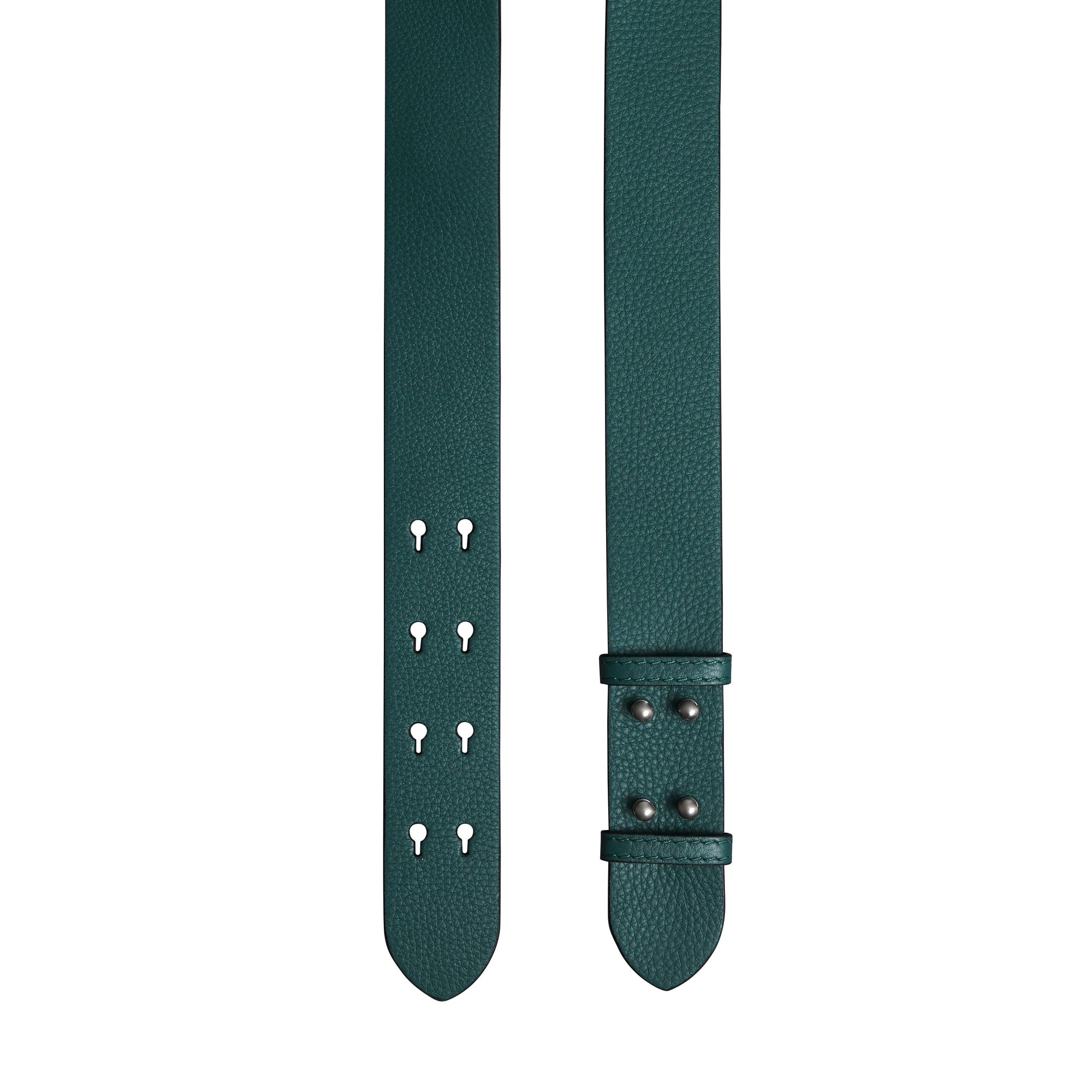 Ceinture en cuir grainé pour petit sac - Sea Green