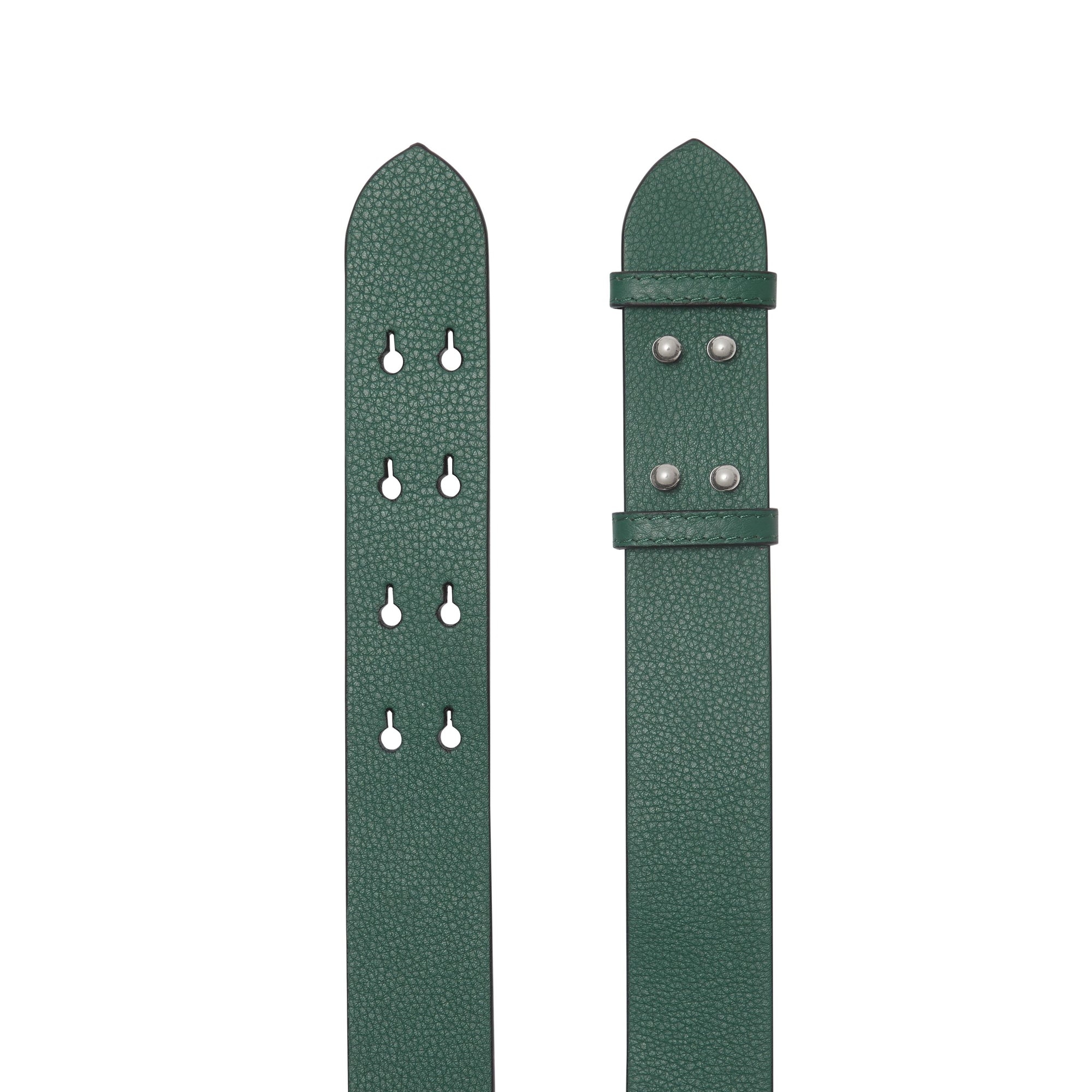 Ceinture du sac The Belt moyen en cuir grainé - Sea Green