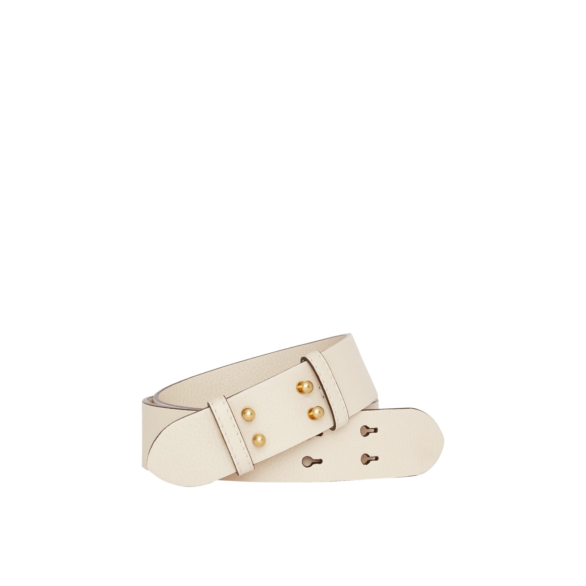 Ceinture en cuir grainé pour petit sac The Belt - Limestone