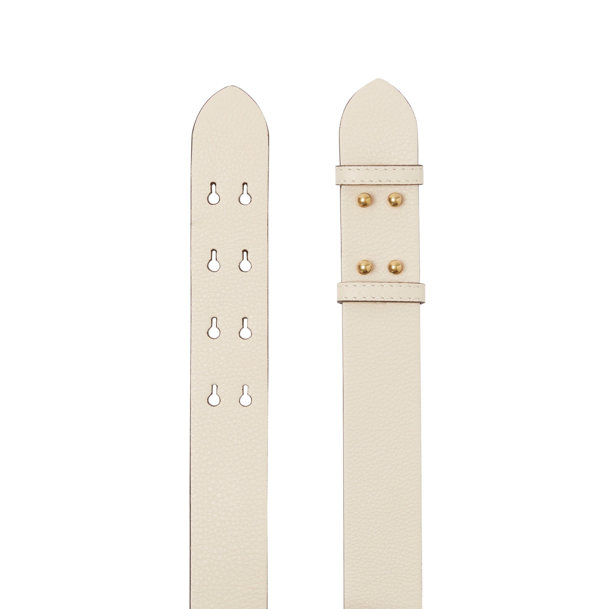 Ceinture en cuir grainé pour petit sac The Belt - Limestone