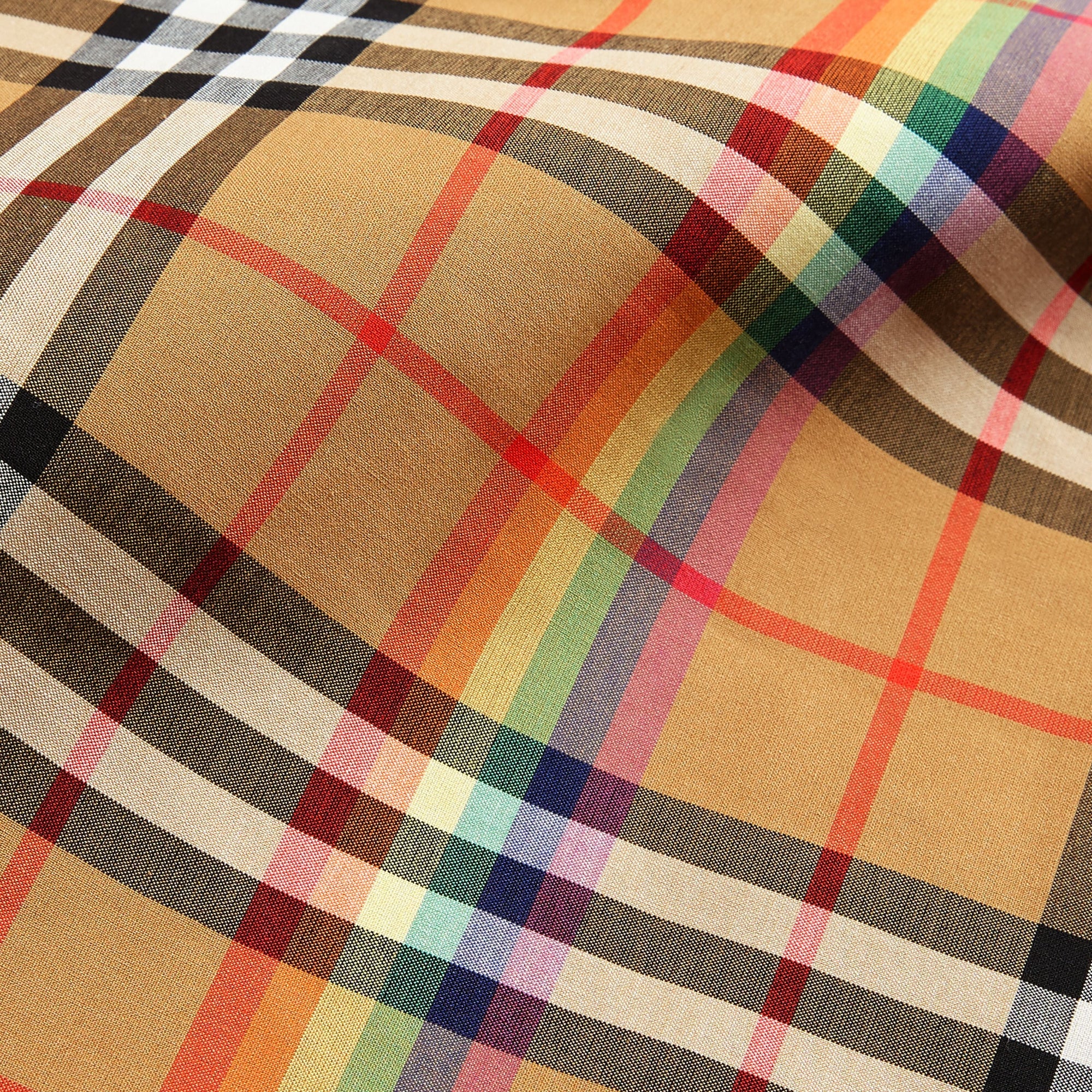 Grand sac shopper à motif Rainbow Vintage Check - Dark Grey