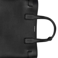 Sac The Banner moyen en cuir et Vintage Check - Black