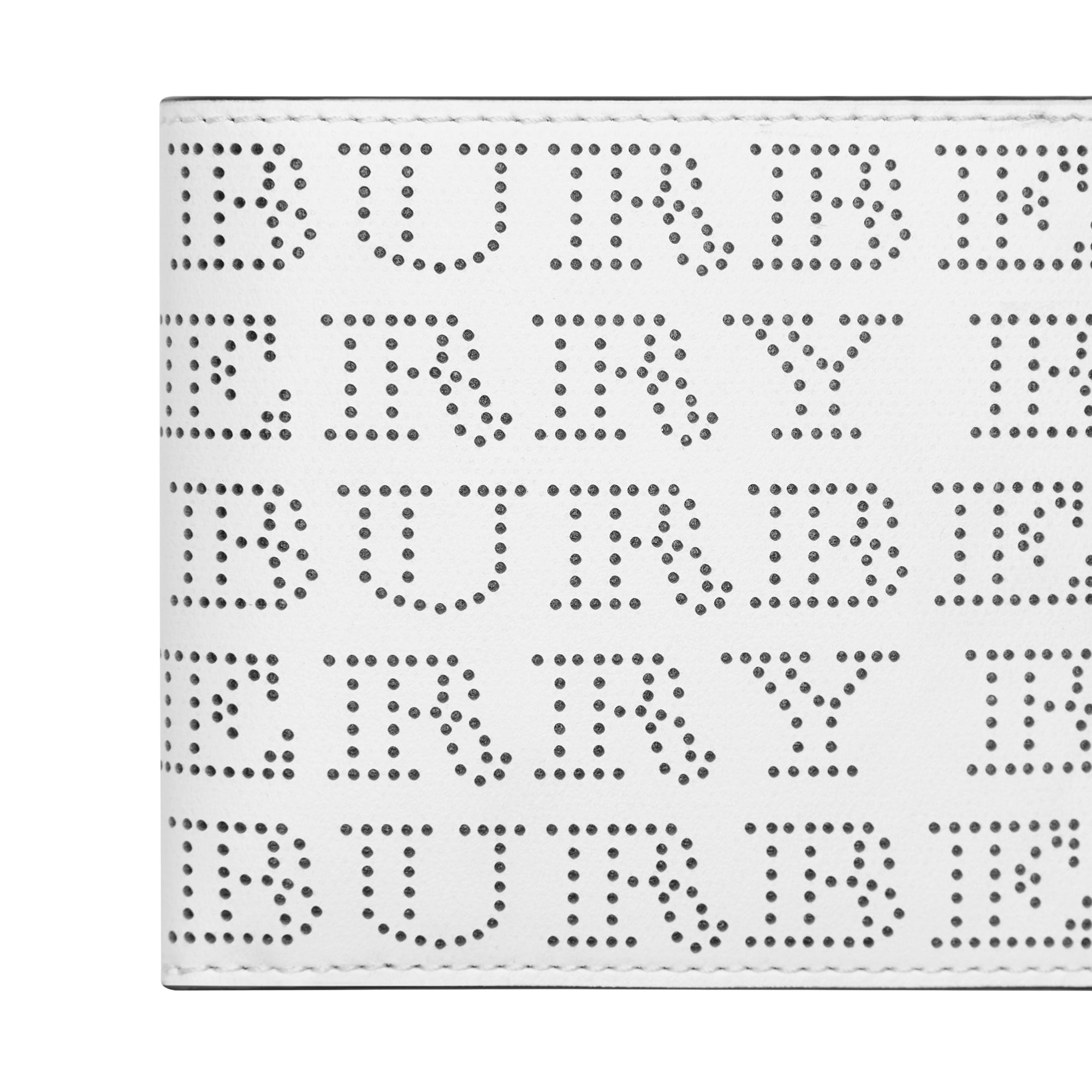 Portefeuille à rabat multidevise en cuir - Optic White