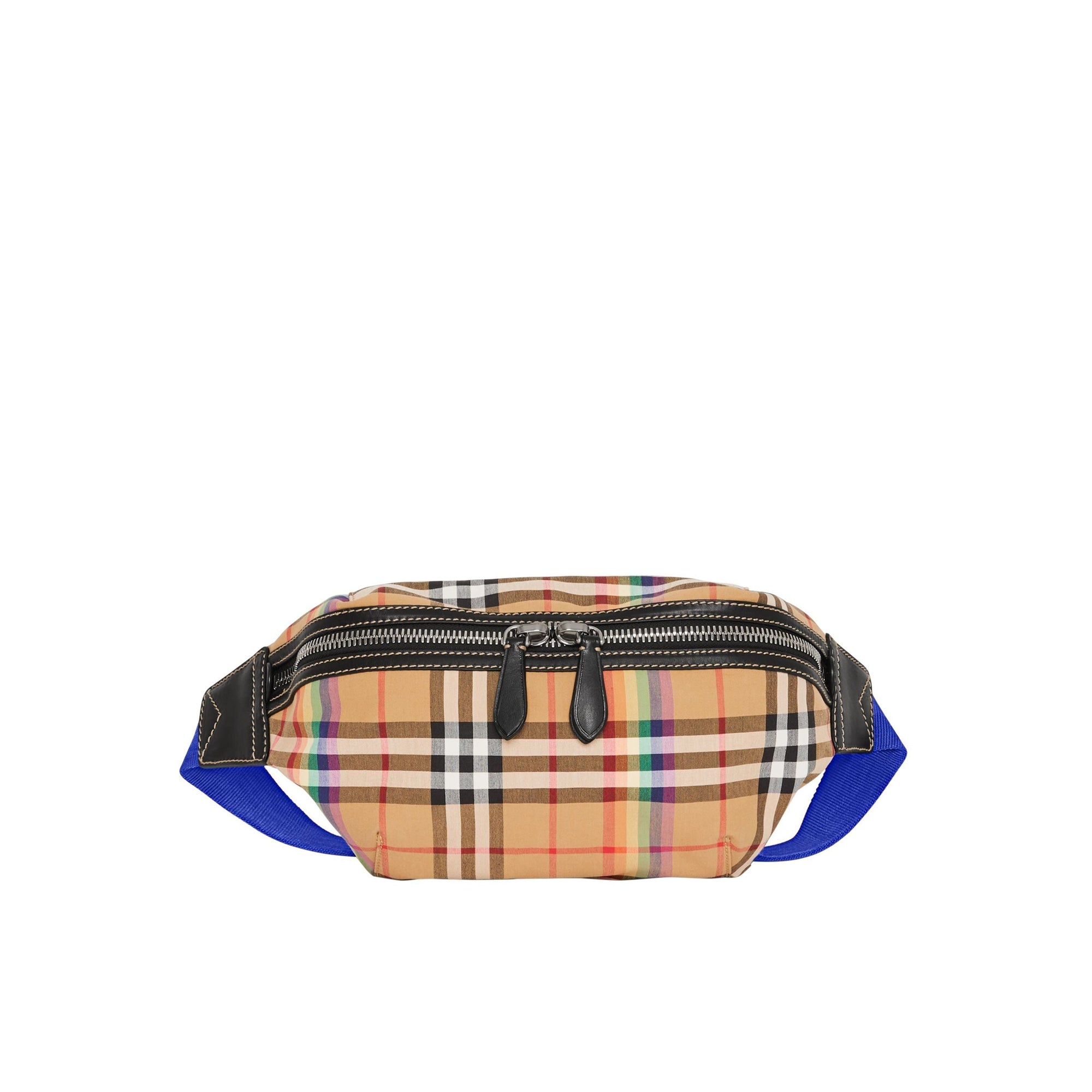Sac banane moyen à motif Rainbow Vintage Check - Antique Yellow