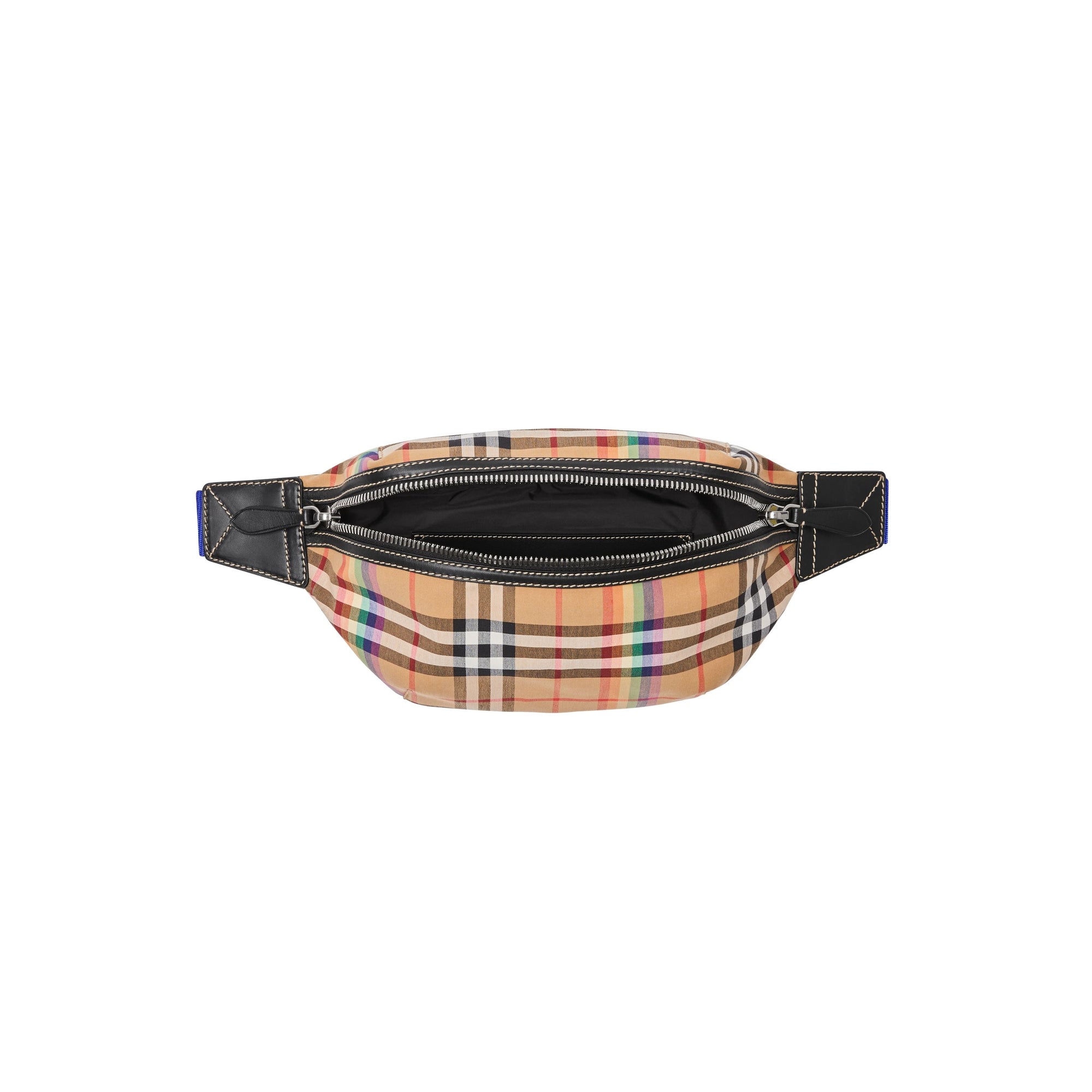 Sac banane moyen à motif Rainbow Vintage Check - Antique Yellow
