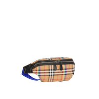Sac banane moyen à motif Rainbow Vintage Check - Antique Yellow