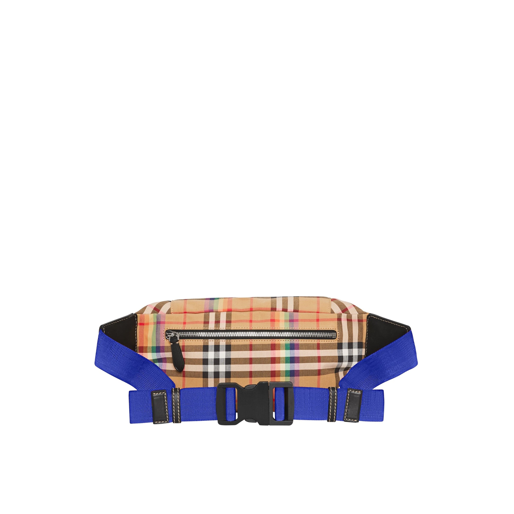Sac banane moyen à motif Rainbow Vintage Check - Antique Yellow