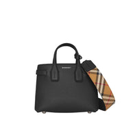 Sac The Baby Banner en cuir à motif Vintage Check - Black