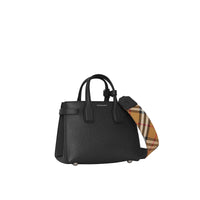 Sac The Baby Banner en cuir à motif Vintage Check - Black