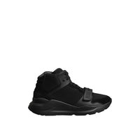 Sneakers montantes en cuir velours - Black & Black