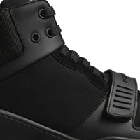 Sneakers montantes en cuir velours - Black & Black