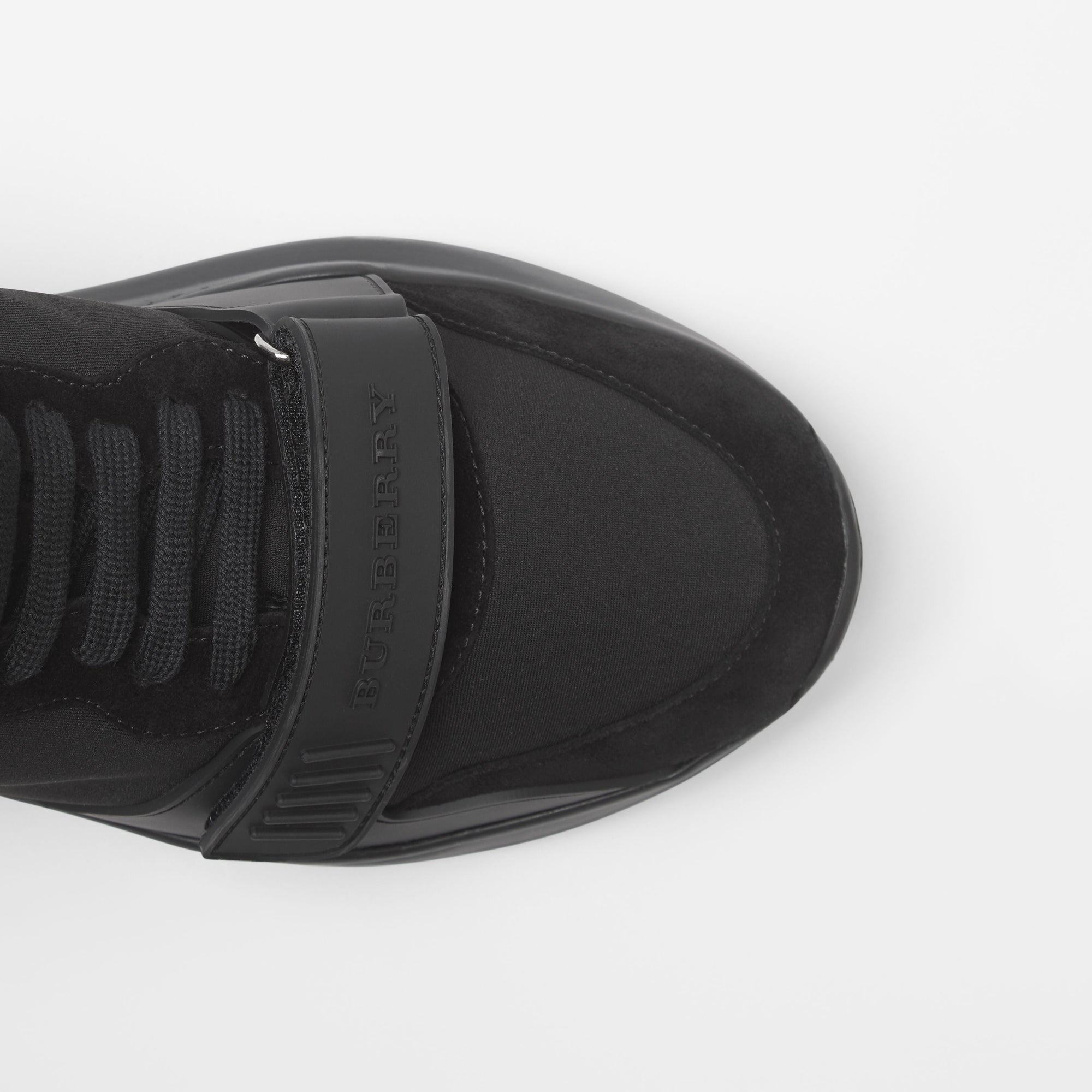 Sneakers montantes en cuir velours - Black & Black