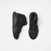 Sneakers montantes en cuir velours - Black & Black