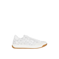 Sneakers en cuir à logo imprimé - Optic White