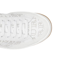 Sneakers en cuir à logo imprimé - Optic White