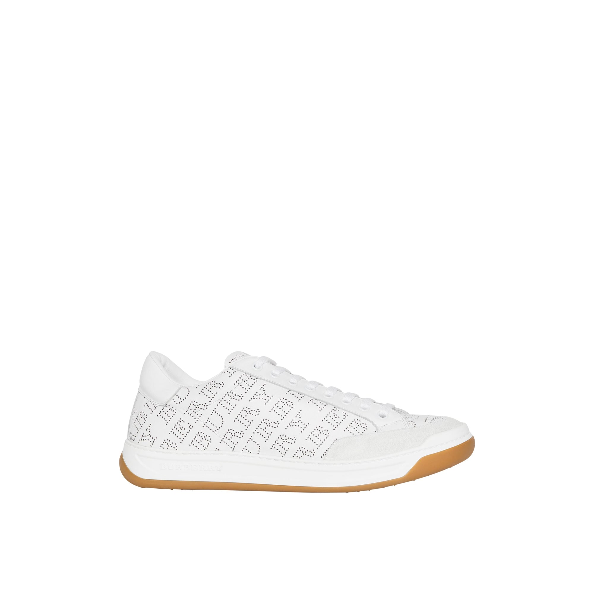 Sneakers en cuir à logo imprimé - Optic White