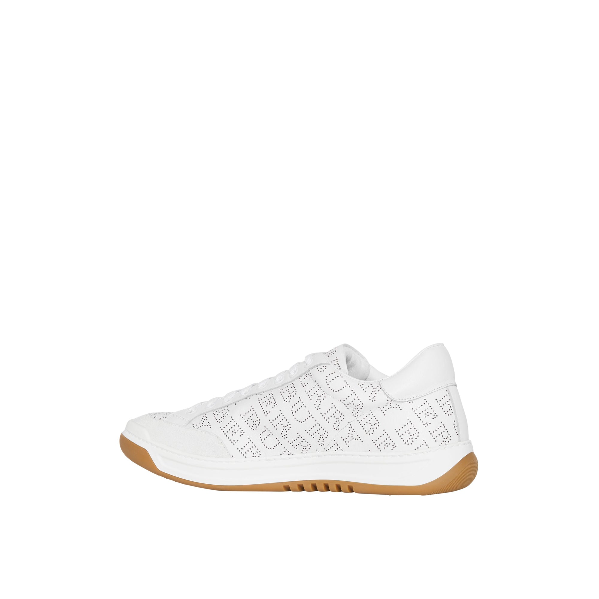 Sneakers en cuir à logo imprimé - Optic White