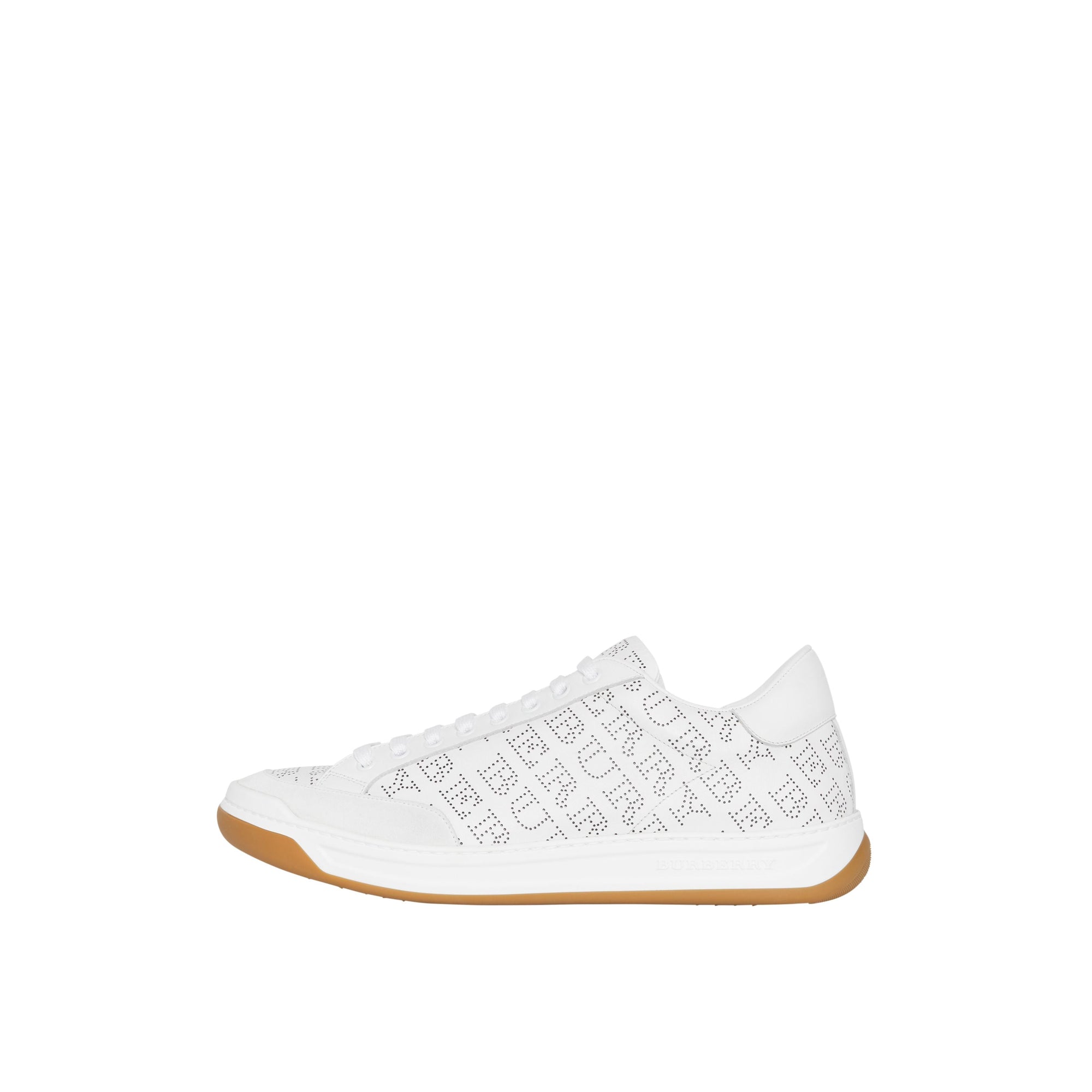 Sneakers en cuir à logo imprimé - Optic White