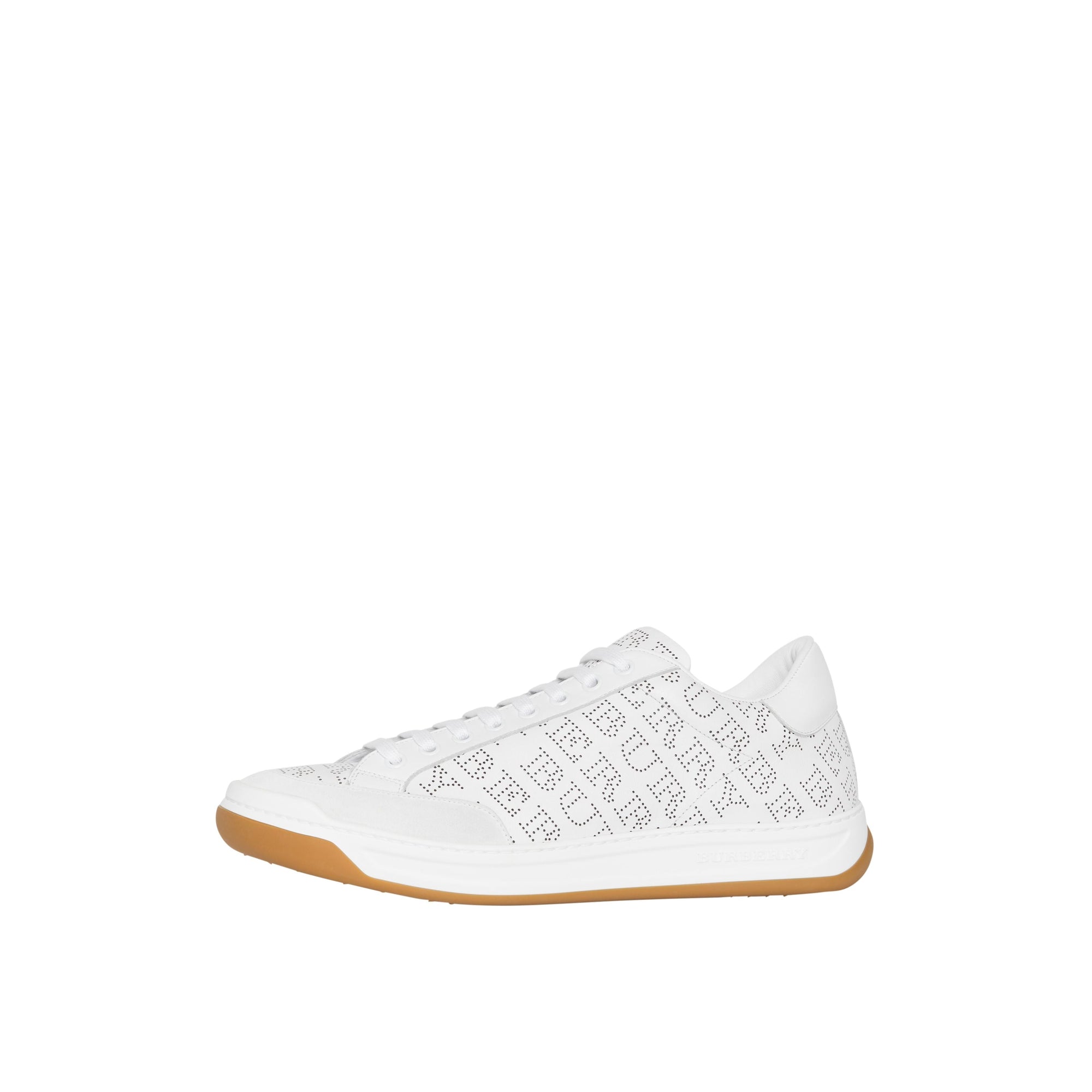 Sneakers en cuir à logo imprimé - Optic White