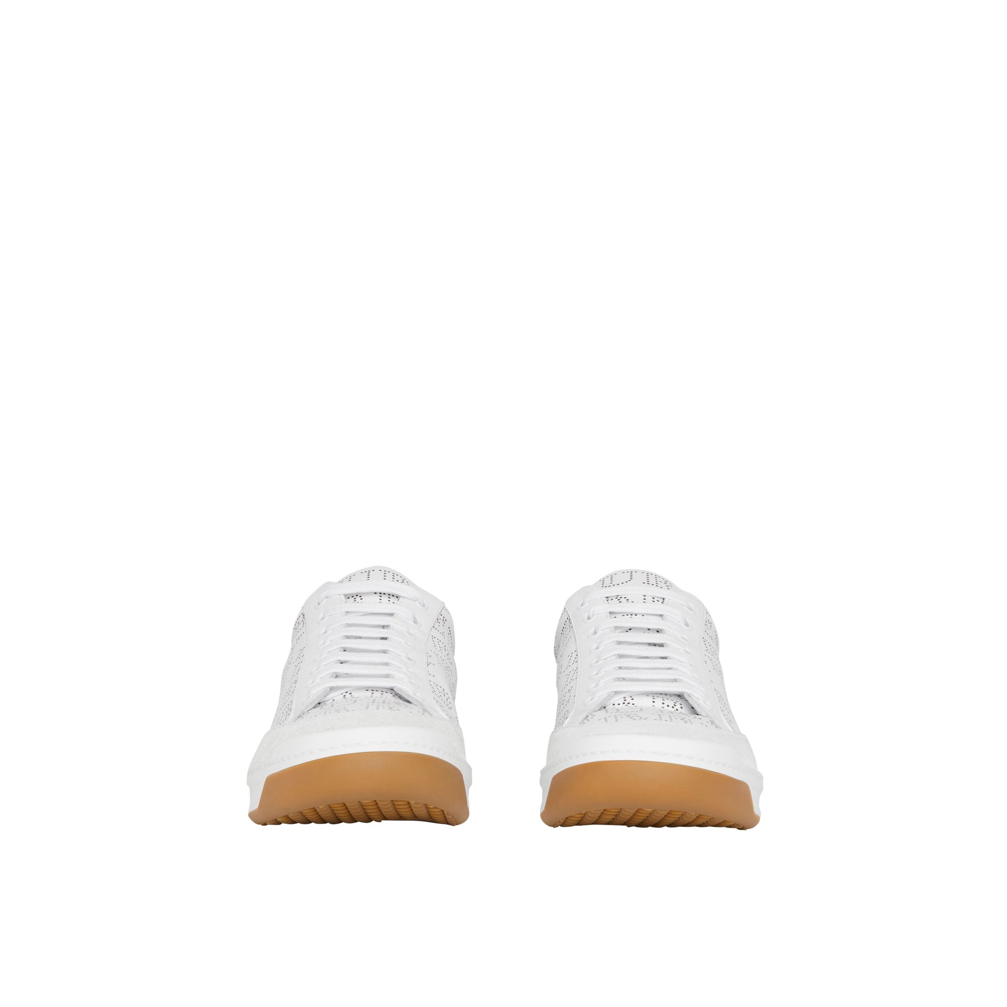 Sneakers en cuir à logo imprimé - Optic White