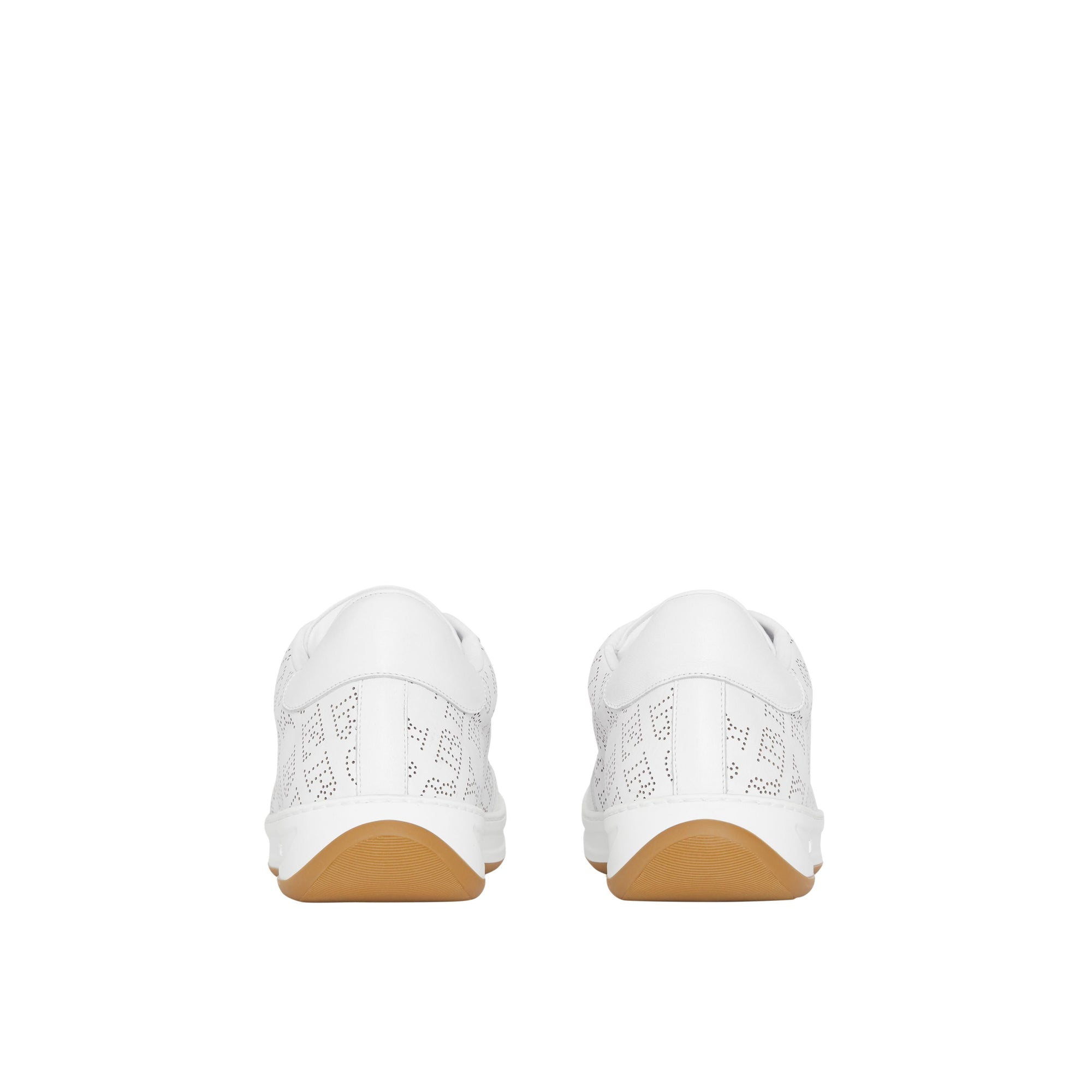 Sneakers en cuir à logo imprimé - Optic White