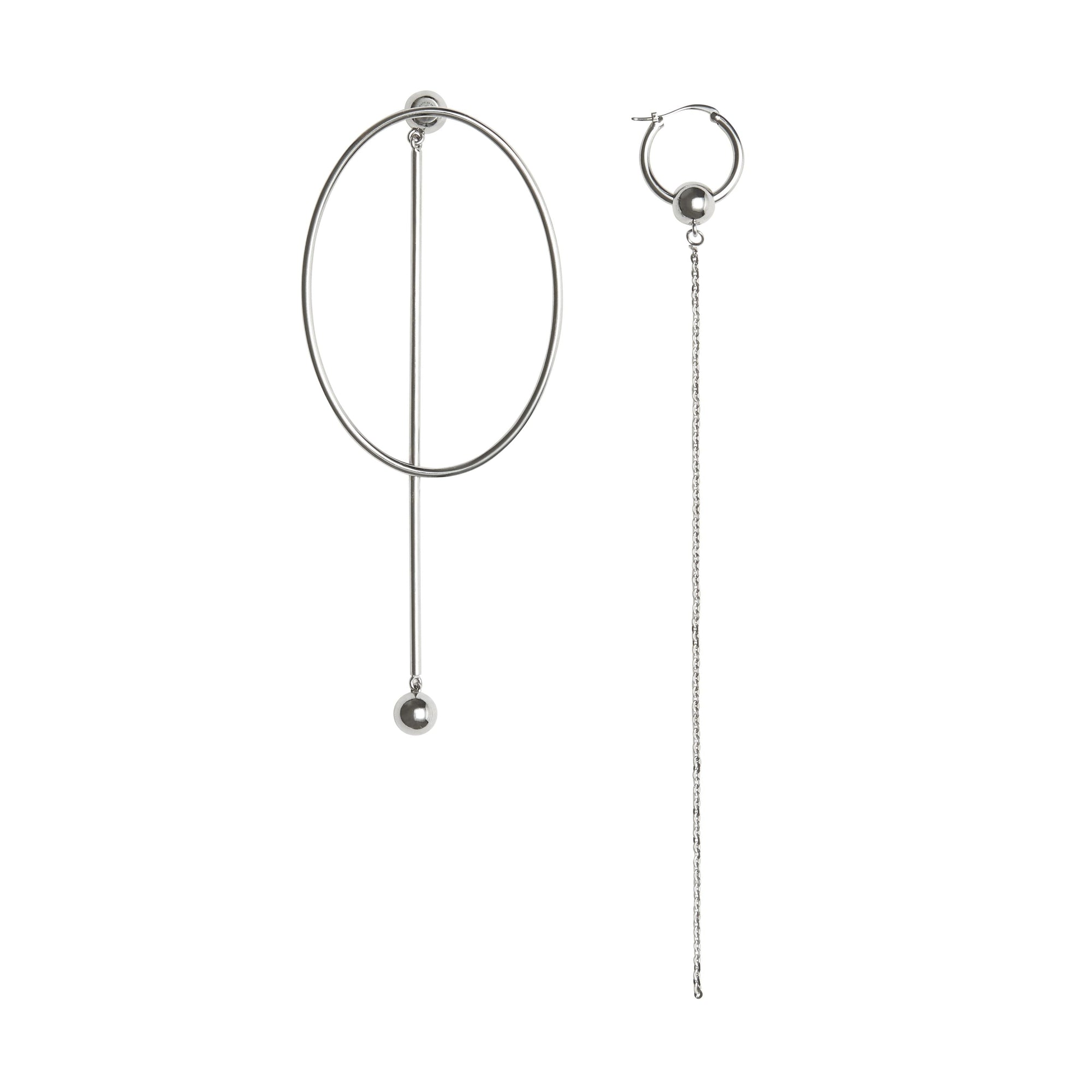 Boucles d'oreilles ovales à détail décoratif - Palladio