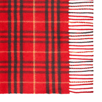 Écharpe classique en cachemire à motif Vintage Check - Military Red