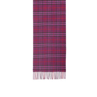 Écharpe classique en cachemire à motif Vintage Check - Dark Violet