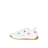 Sneakers en cuir à emblème du cavalier brodé - Optic White & Multicolour