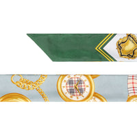 Foulard ultrafin en soie à imprimé d'archive - Multicolor