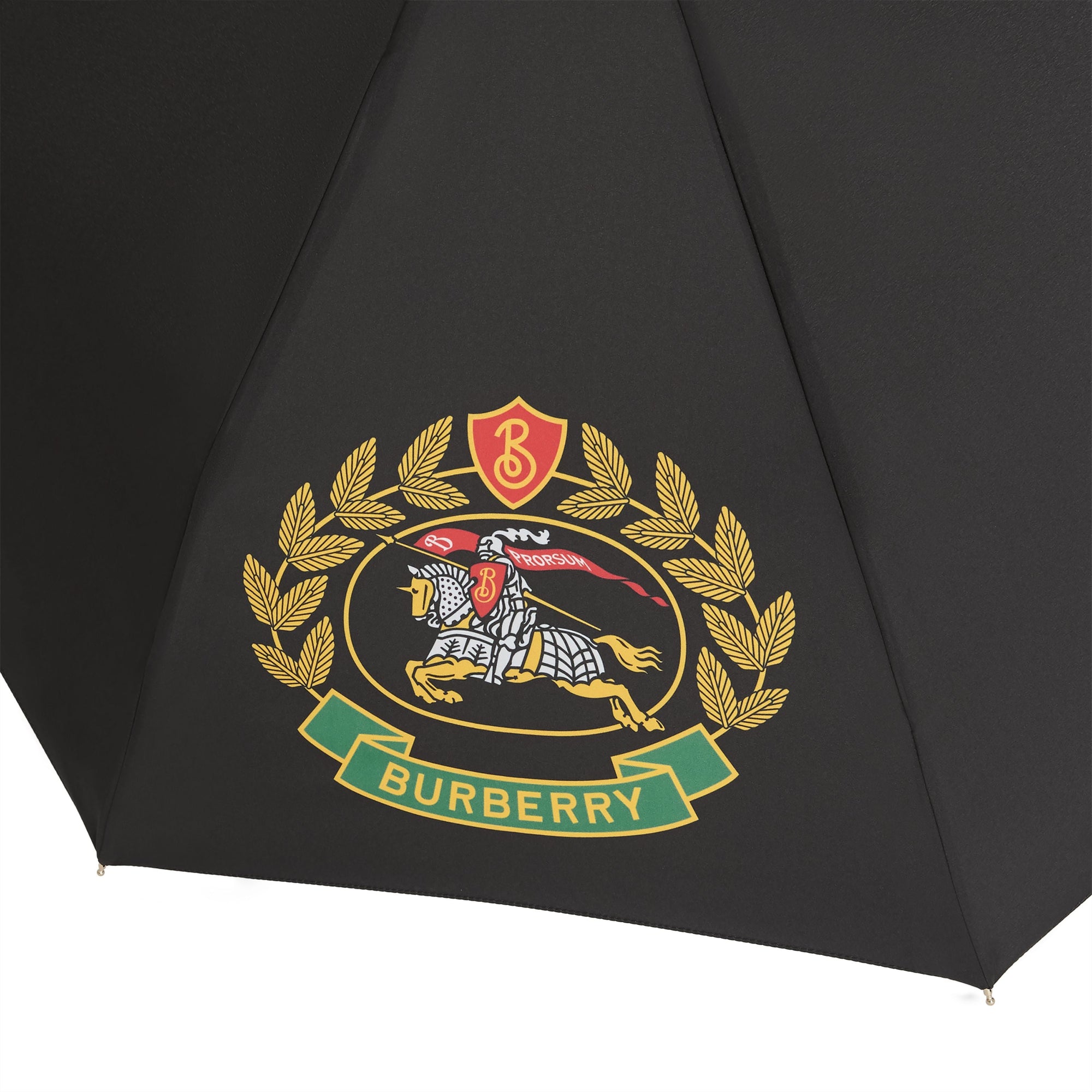 Parapluie à écusson imprimé - Black