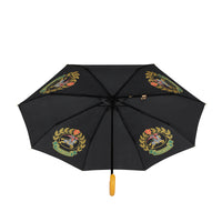 Parapluie à écusson imprimé - Black