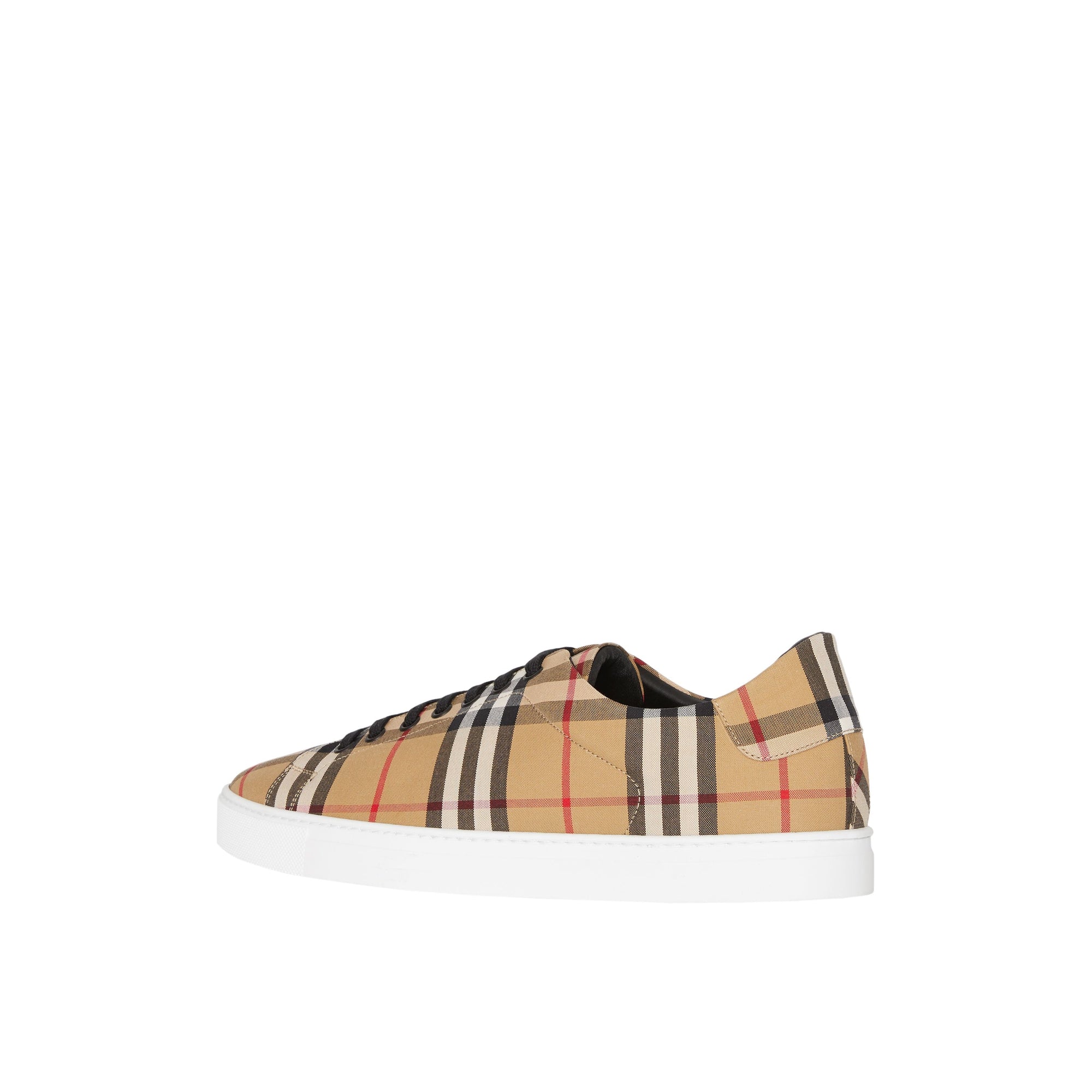 Sneakers en cuir à motif Vintage check - Antique Yellow