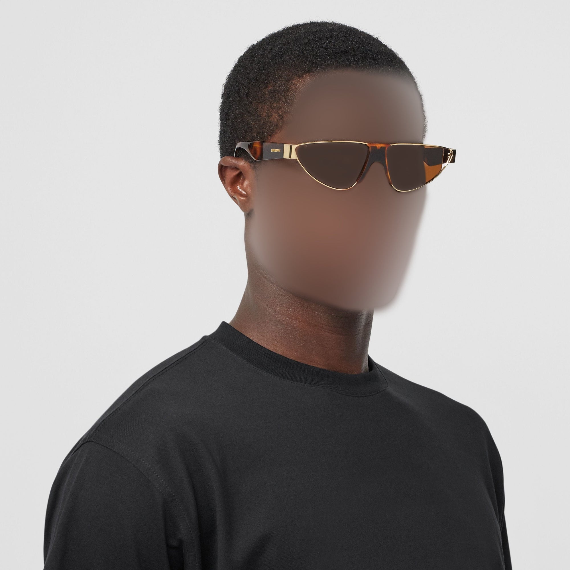 Lunettes de soleil triangulaires plaquées or - Tortoise Shell
